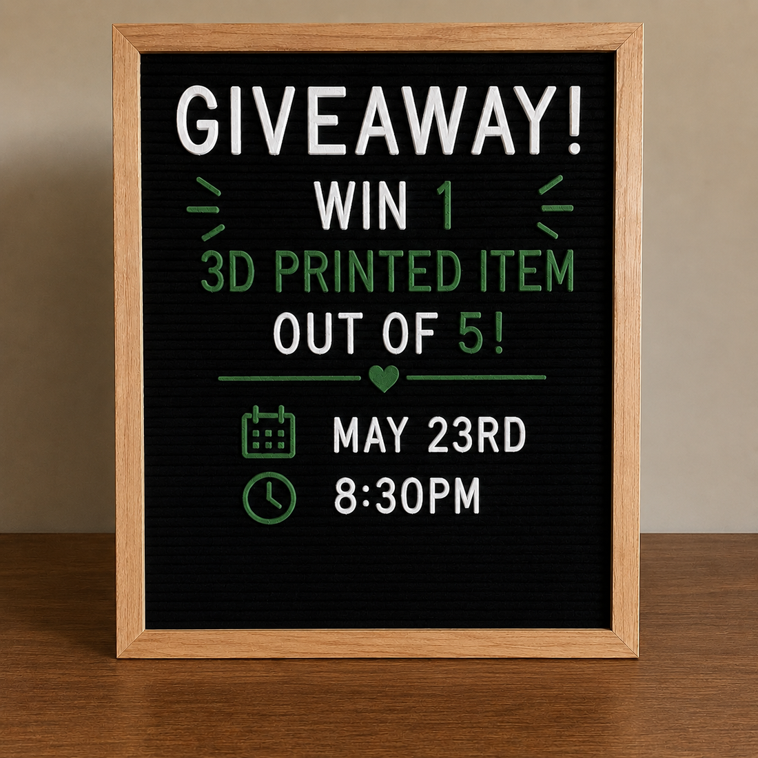 The May Giveaway is Coming Soon!!!