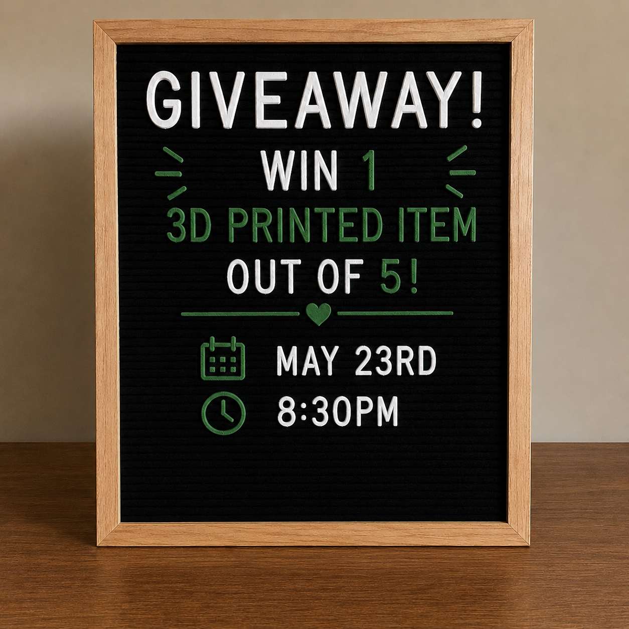 The May Giveaway is Coming Soon!!!