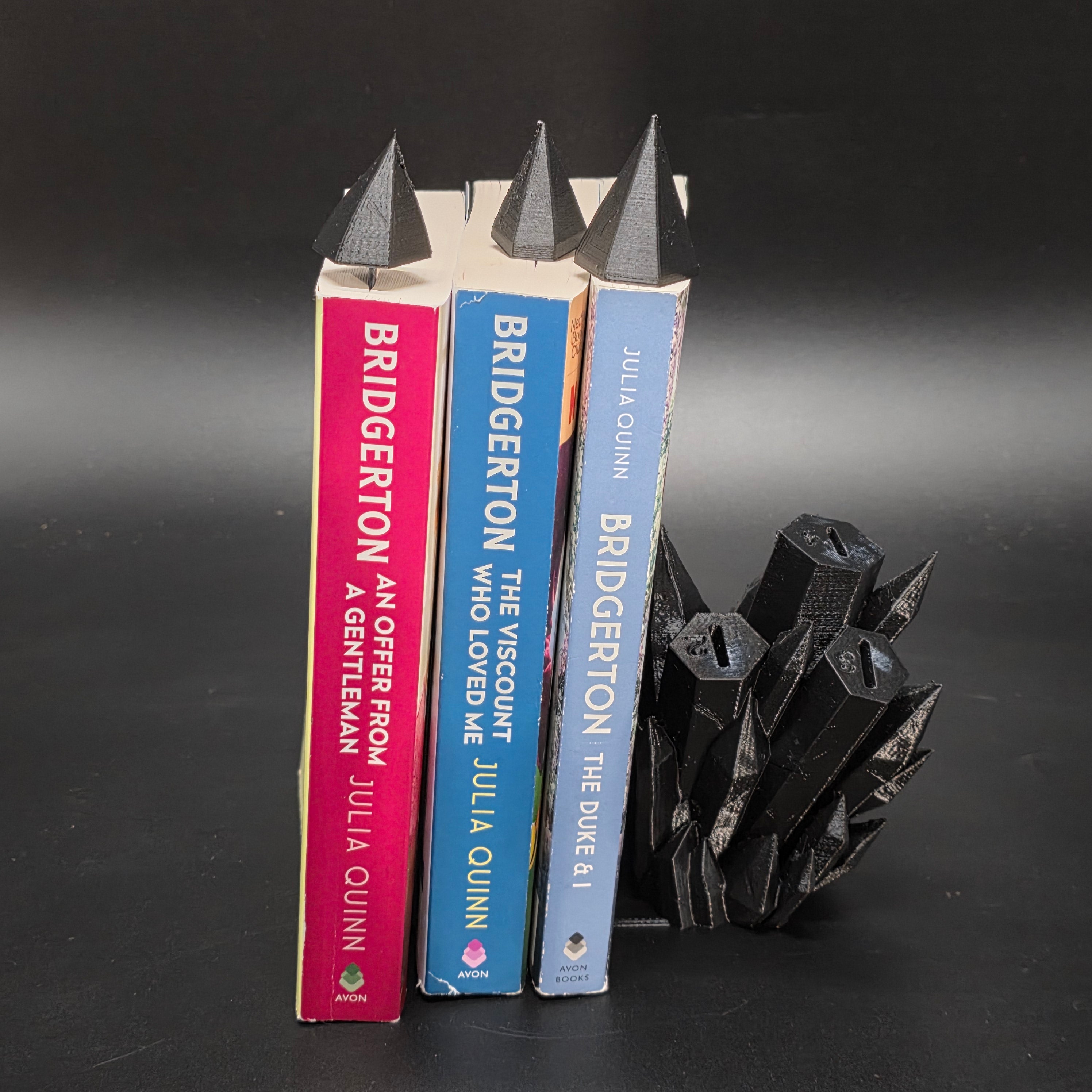 Crystal Bookend with Book Marks