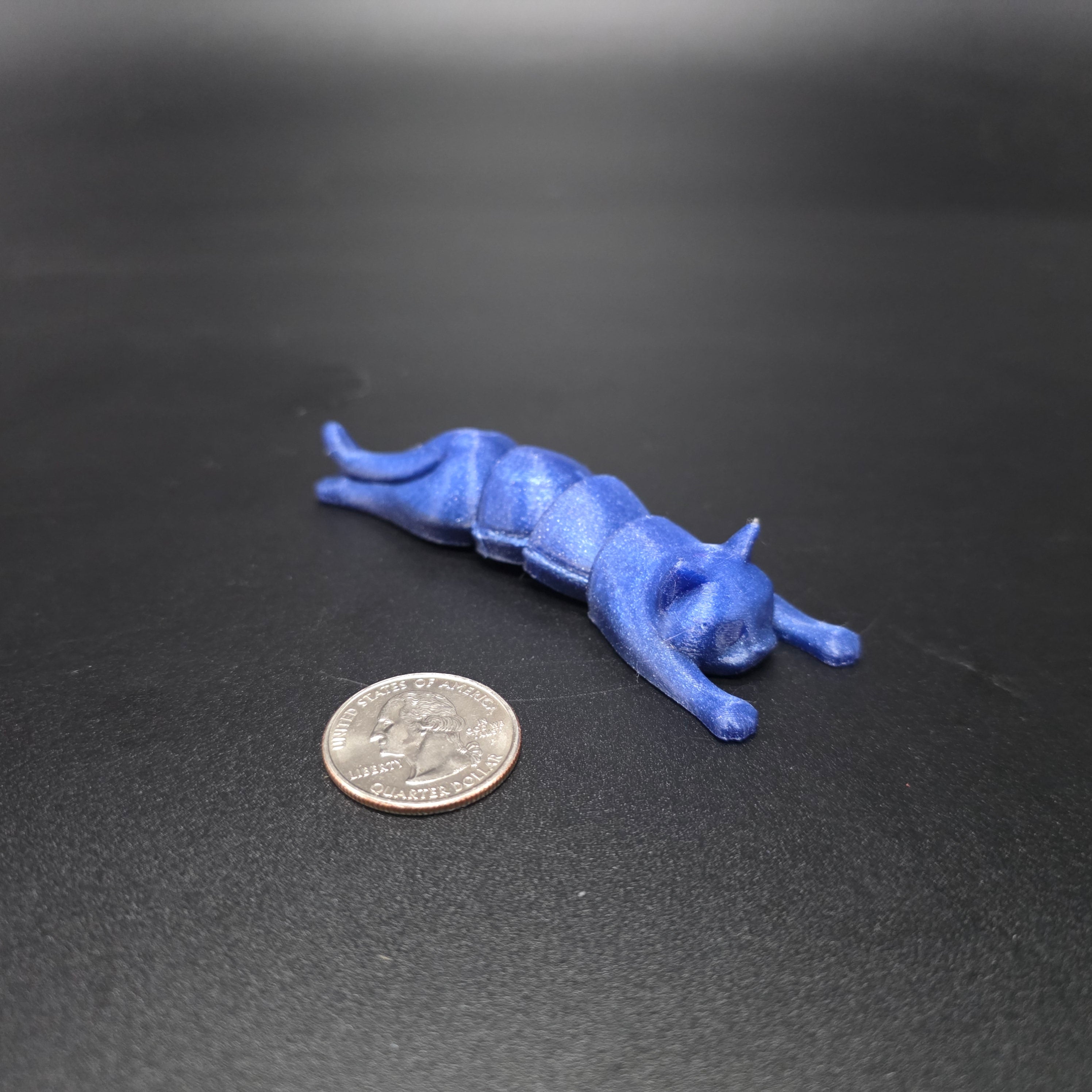 Small Flexible Cat (Cosmic Blue)